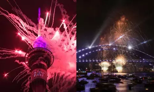 Video : 2026 సంవత్సరానికి ఘ‌నంగా స్వాగతం పలికిన న్యూజిలాండ్‌