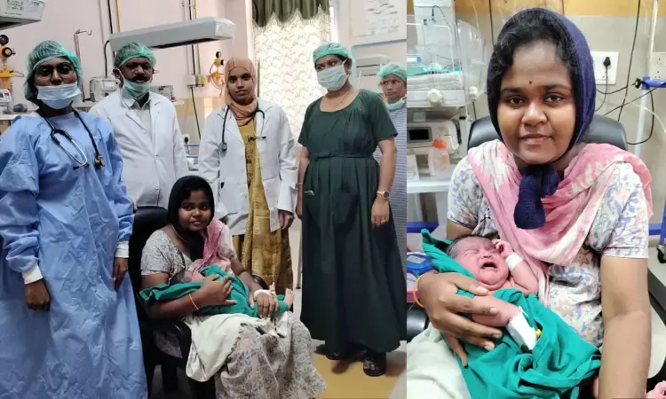 4 గంటల శ్ర‌మ‌.. సహజ ప్రసవం ద్వారా 4.8 కేజీల శిశువు జననం..!