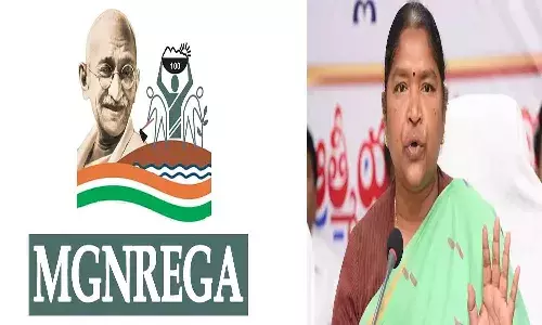 Telangana, Hyderabad, MGNREGA, AICC, Seetakka, MGNREGA Bachao Sangram
