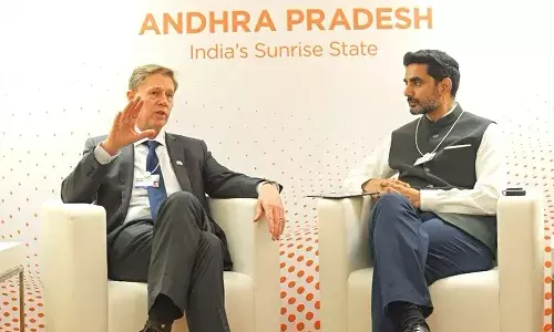 Andrapradesh, Amaravati, Minister Lokesh, Davos Tour, Meta Vice President, Kelvin Martin