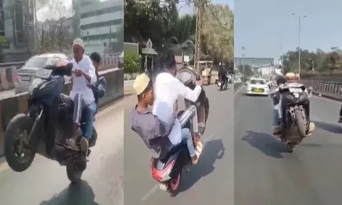 Hyderabad News, Dangerous stunts, Hyderabad Police, Irresponsible Driving, Youth