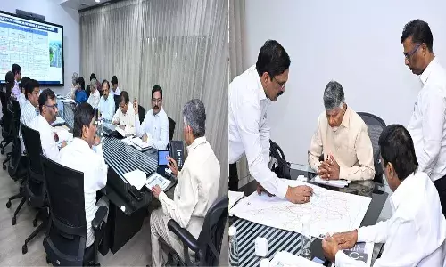 Andrapradesh, CM Chandrababu, Amaravati, R&B department, National Highways Projects