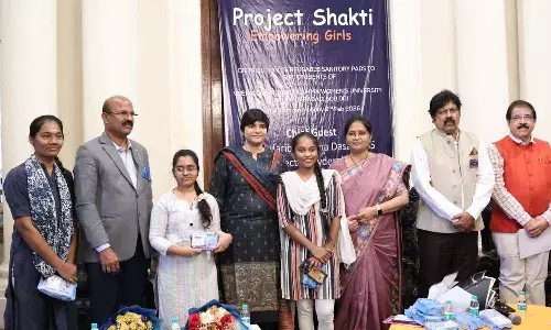 Project Shakti, reusable sanitary pads, students, Telangana