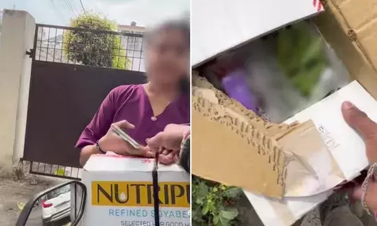 Woman sends sealed package,Rapido, rapidoporter, uttarpradesh, deliveryservice