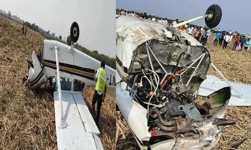 Karnataka, Plane Crashed, Captain, trainee pilot, Private Aircraft