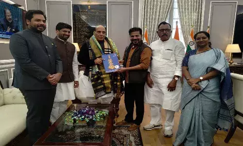 Telangana, CM Revanthreddy,  Union Defence Minister Rajnath Singh, Gandhi Sarovar Project, Musi River Rejuvenation, Bapu Ghat Development