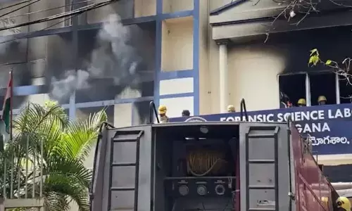 1100 files destroyed, Hyderabad, forensic science lab, fire