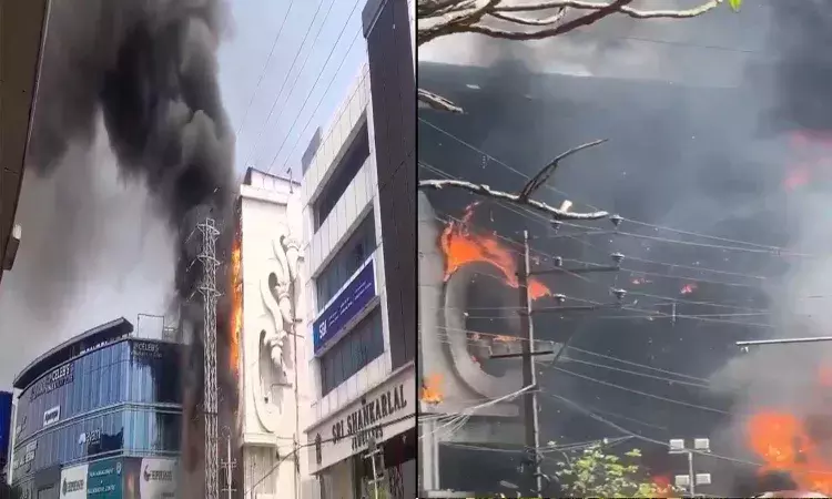 Hyderabad, Fire Accident, Jubilee Hills, MangalaGouri, MetroStation Hyderabad, Fire Accident, Jubilee Hills, MangalaGouri, MetroStation
