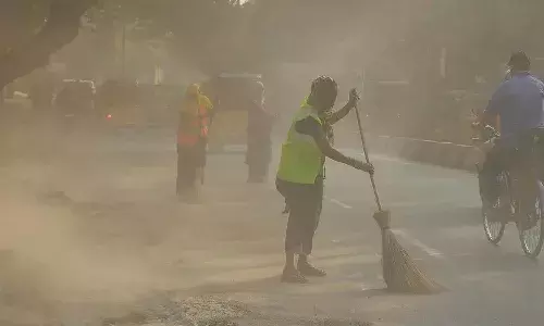 Telangana Sweeper Salary, GHMC Sanitation Workers, Discoms Employee Salary, Outsourcing Workers Pay, Telangana Budget Data, K. Ramakrishna Rao Comments, Hyderabad Sanitation Issues, Regular vs Outsourcing Jobs