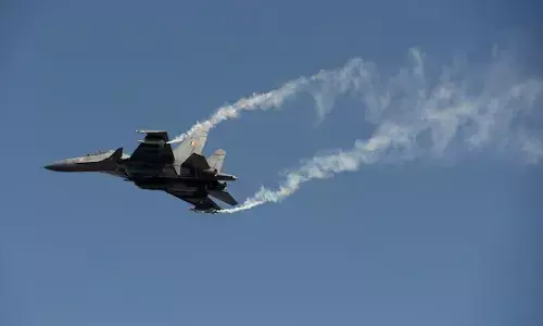 కుప్పకూలిన సుఖోయ్ యుద్ధ విమానం