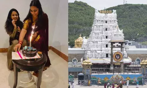 TTD Police Complaint, Tirumala Birthday Controversy, Tanuja Bigg Boss, Divvela Madhuri, MLC Duvvada Srinivas, Tirumala Temple Rules, Social Media Viral Video