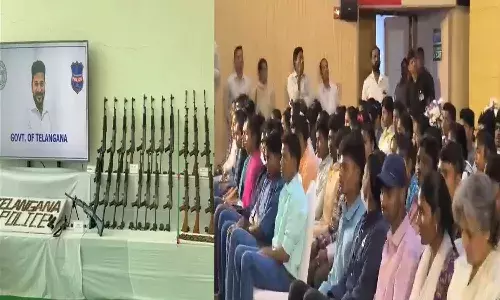 Telangana, Maoist Surrender, CM RevanthReddy, AOB Maoists, Telangana Police, AK47 Seized, SurrenderPolicy