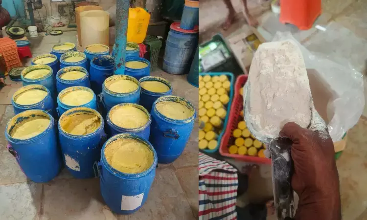 Hyderabad News, Public Alert, Food Adulteration, Lalapet, TaskForceRaid, Ginger Garlic Paste