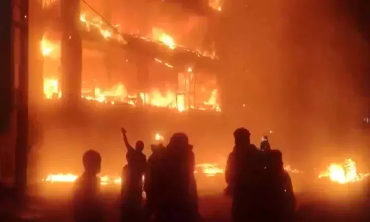 Hyderabad News, Chandanagar, Major Fire Accident, Anu Furniture