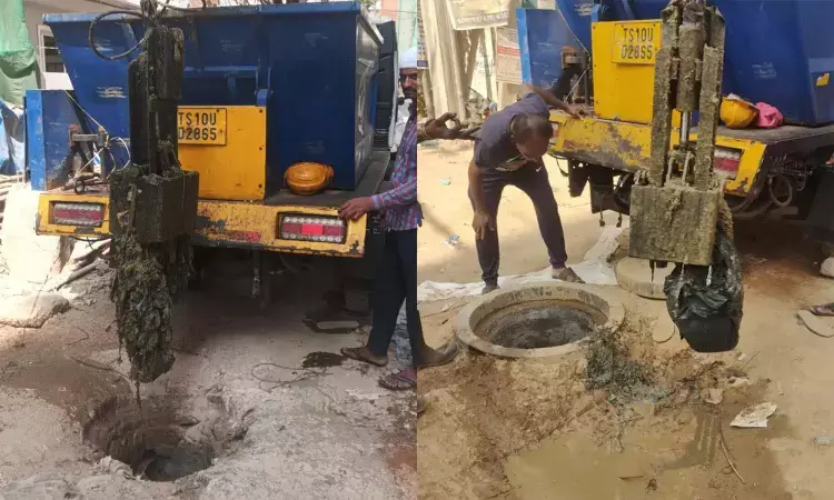 Hyderabad, HMWSSB, Drainage Issues, ManholeClog, Clean Hyderabad ,SewageProblems