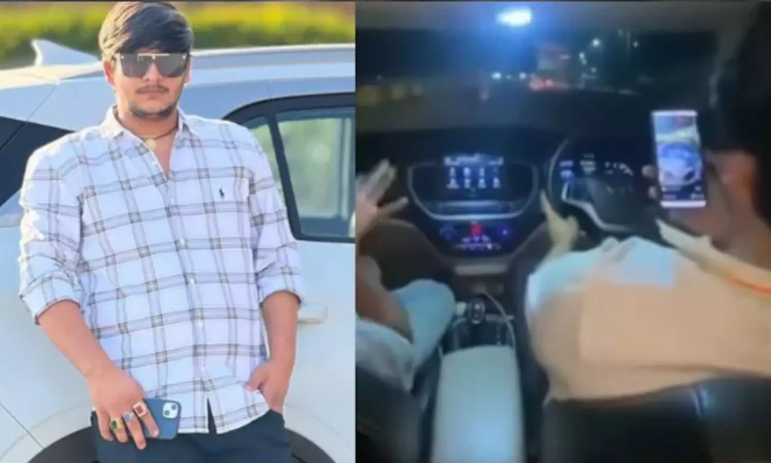 ఒక చేతిలో ఫోన్, 120 కి.మీ వేగంతో కారు డ్రైవింగ్.. ఇద్దరి మృతి ఒక చేతిలో ఫోన్, 120 కి.మీ వేగంతో కారు డ్రైవింగ్.. ఇద్దరి మృతి