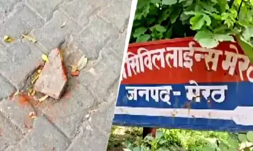 Meerut Murder Case, Son killed father with brick, Drunken brawl murder, Civil Lines Meerut police, Bihar native Rajesh murder, Aman arrested for parricide, Meerut crime news 2026