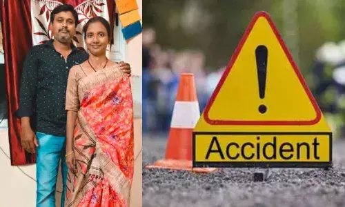 రోడ్డు ప్రమాదంలో దంపతులు మృతి