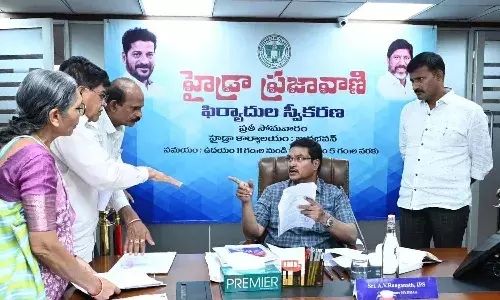 HYDRAA Hyderabad, AV Ranganath, Property Verification, FTL Limits, Lake Encroachments, Hyderabad Real Estate Alert, Prajavani Grievance, Park Land Protection