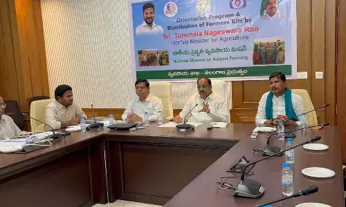 Telangana Natural Farming, Tummala Nageswara Rao, National Mission on Natural Farming, Bio-Input Resource Centres (BRC), Jeevamrutham, Telangana Agriculture Schemes, Rythu Vedika Training