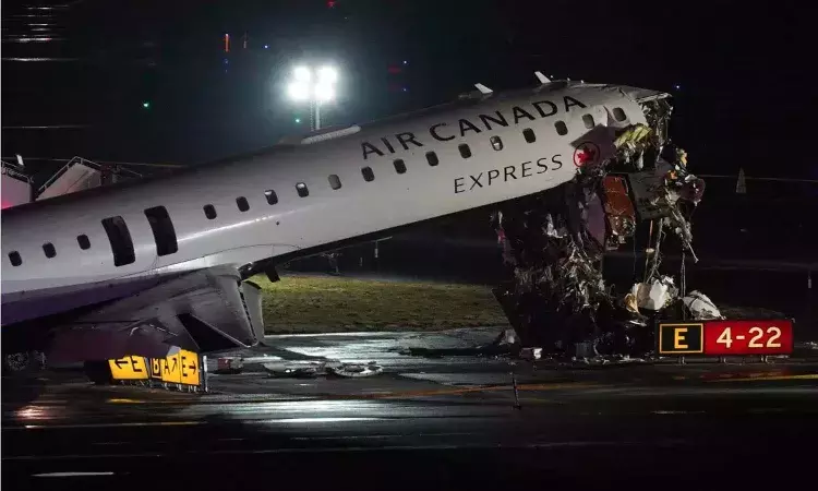 International News, NewYork Plane Crash, LaGuardia Airport, Air Canada, Aviation Accident
