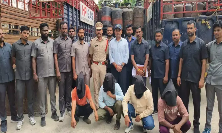 Hyderabad News, BanjaraHills Police, Gas Cylinder Scam, Hyderabad TaskForce, BlackMarket, GasAgencyFraud