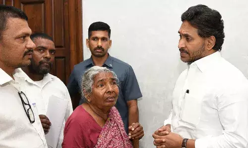 YS Jagan Mohan Reddy Tadepalli, Amaravati Land Pooling Issues, Nelluri Seshagiriamma Rayapudi, YSRCP Grievance Redressal, Land Grabbing Allegations Amaravati, Andhra Pradesh Politics 2026