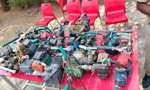 HMWSSB, Hyderabad Water Supply, Illegal Motor Pumps, Water Seizure, Drinking Water Crisis, Basti Bata Initiative, Low Pressure Water Supply, Cyberabad Water News, Ashok Reddy MD, Metro Customer Care