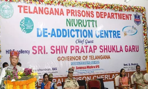 Hyderabad News, Telangana Governor, ShivPratapShukla, CherlapalliJail, Nivrutti, DeAddiction