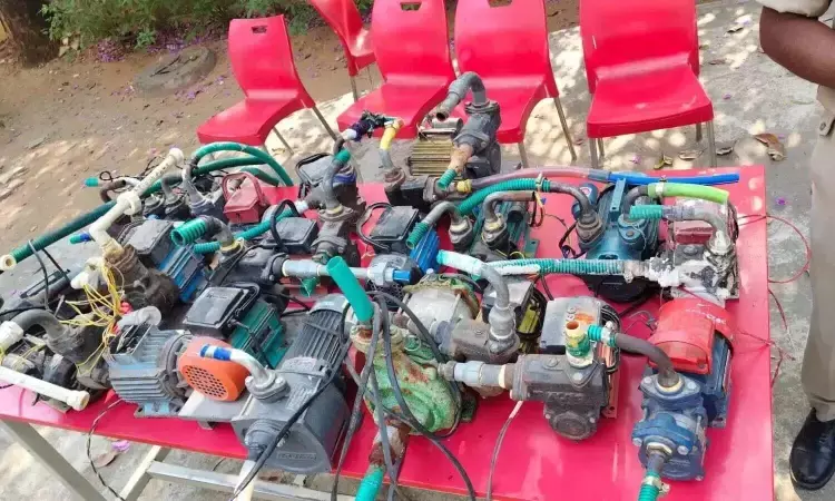 HMWSSB, Hyderabad Water Supply, Illegal Motor Pumps, Water Seizure, Drinking Water Crisis, Basti Bata Initiative, Low Pressure Water Supply, Cyberabad Water News, Ashok Reddy MD, Metro Customer Care