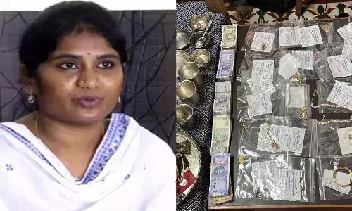 ACB Raids Vijayawada, Assistant Commissioner Kalingiri Santhi, Disproportionate Assets Case, Corruption Prevention Act, Tadepalli Raids, AP Endowments Department, 1064 Toll-Free