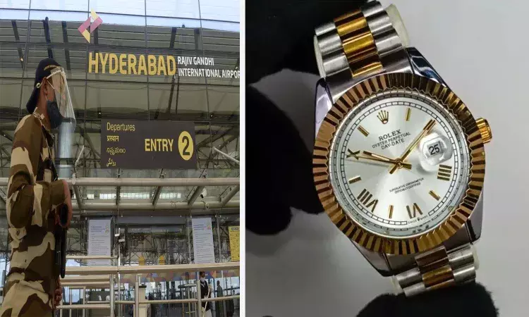 Hyderabad News, RGIA, ShamshabadAirport, RolexSmuggling, Customs Seizure, SmugglingBusted Hyderabad News, RGIA, ShamshabadAirport, RolexSmuggling, Customs Seizure, SmugglingBusted