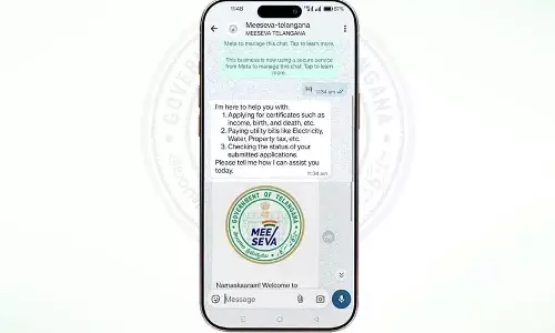 MeeSeva WhatsApp Number, Telangana Registration Department Services, Certified EC via WhatsApp, Digital Citizen Services Telangana, IT Minister Sridhar Babu, Online Stamp Purchase and Franking, WhatsApp Citizen Service 80969 58096