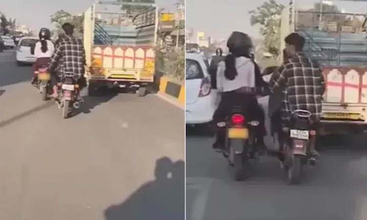 Video : బరితెగింపు.. ప‌ట్ట‌ప‌గ‌లు మహిళను వేధించిన పోకిరీలు