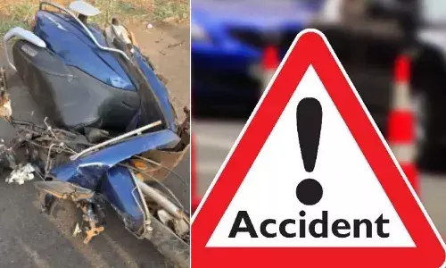 Road Accident,Vikarabad,Lorry Hits Scooty, Triple Death