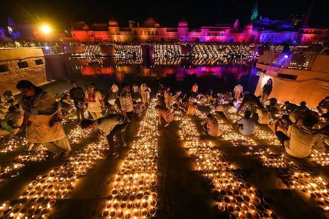 The festival of lights in Ayodhya 