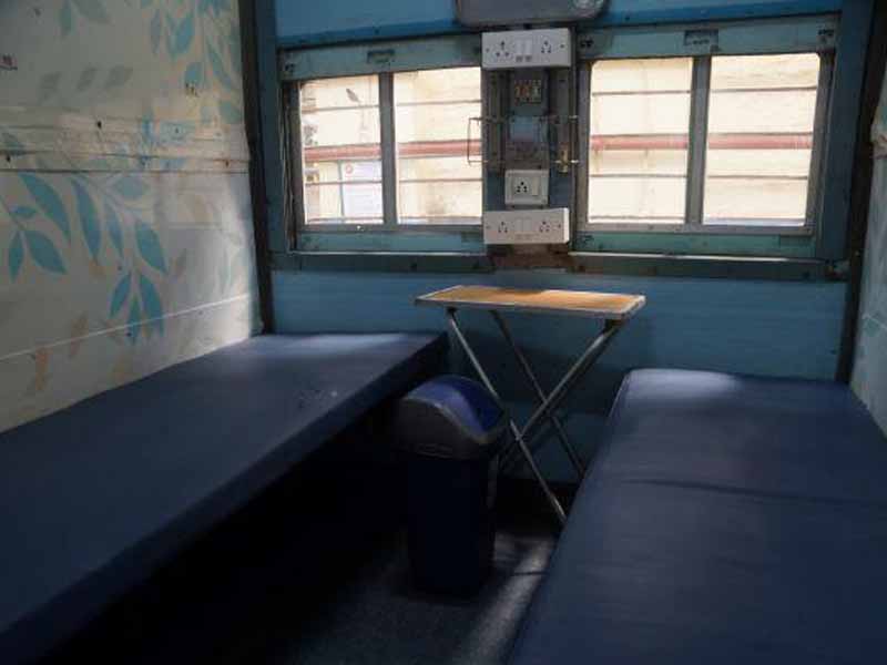 Train coach into isolation ward