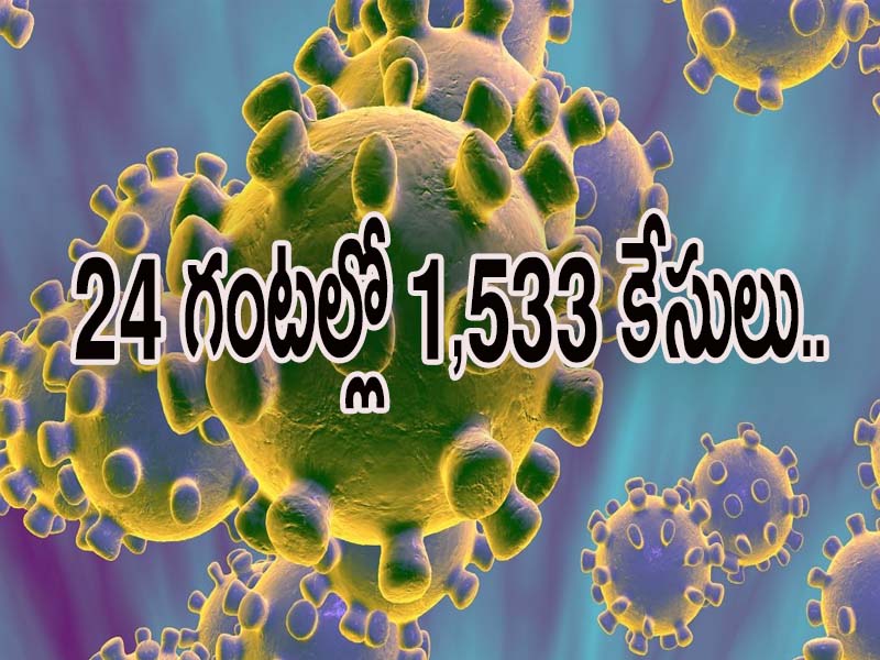 భారత్లో గడిచిన 24 గంటల్లో 1,533 కేసులు.. భారత్లో గడిచిన 24 గంటల్లో 1,533 కేసులు..