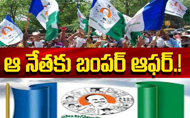 బంపర్ ఆఫర్: ఆయన వైసీపీలోకి వస్తే ఐదేళ్లు తిరుగులేదు..!