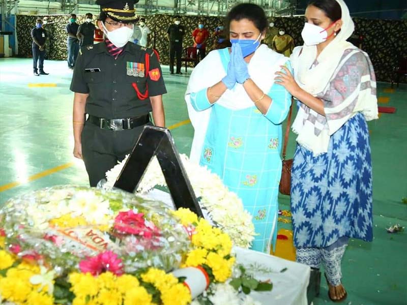 Santosh babus funeral photos